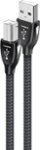 AudioQuest - Carbon 2.5' USB A/B Cable - Black/Gray