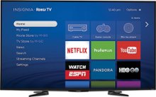 Insignia - 55" Class (54.6" Diag.) - LED - 1080p - Smart - HDTV Roku TV - Black