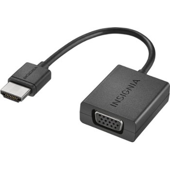 Insignia - USB to VGA Adapter - Black insignia usb to hdmi adapter driver download