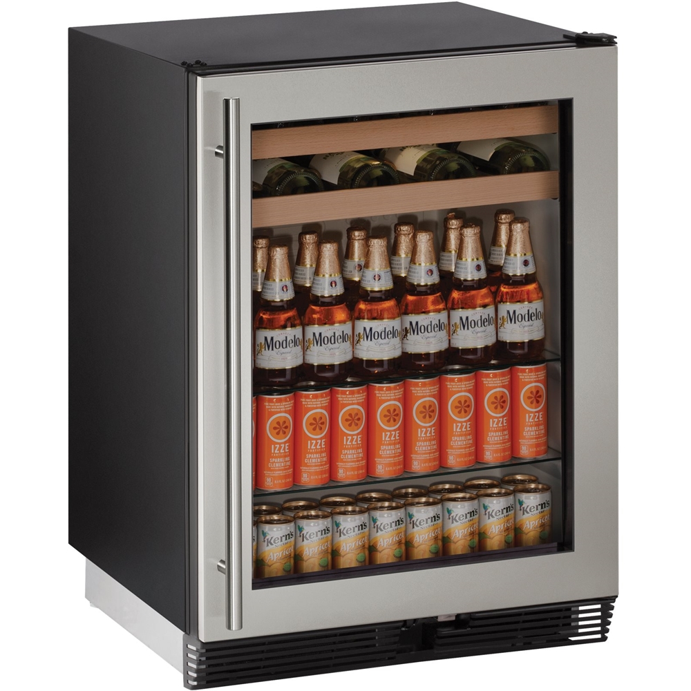 Uncategorized Pacific Sales Kitchen Appliances u line 16 bottle wine refrigerator blacksilver at pacific sales angle zoom