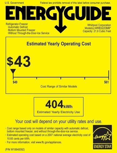Whirlpool - 21.9 Cu. Ft. Bottom-Freezer Refrigerator - White on White