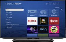 Insignia - 43" Class (42.5" Diag.) - LED - 2160p - Smart - 4K Ultra HD TV - Roku TV - Black
