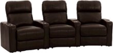 Octane Seating - Turbo XL700 3-Seat Curved Power Recline Home Theater Seating - Brown