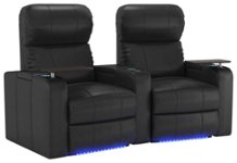 Octane Seating - Turbo XL700 2-Seat Curved Power Recline Home Theater Seating - Black