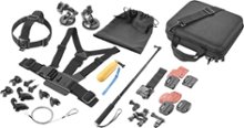 Dynex - Advanced Accessory Kit for GoPro Action Camera - Black