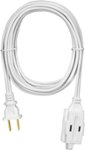 Insignia - 10' 3-Outlet Extension Power Cord - White
