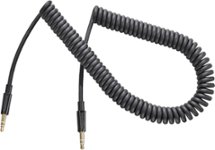 Insignia - 9' Coiled Audio Cable - Black