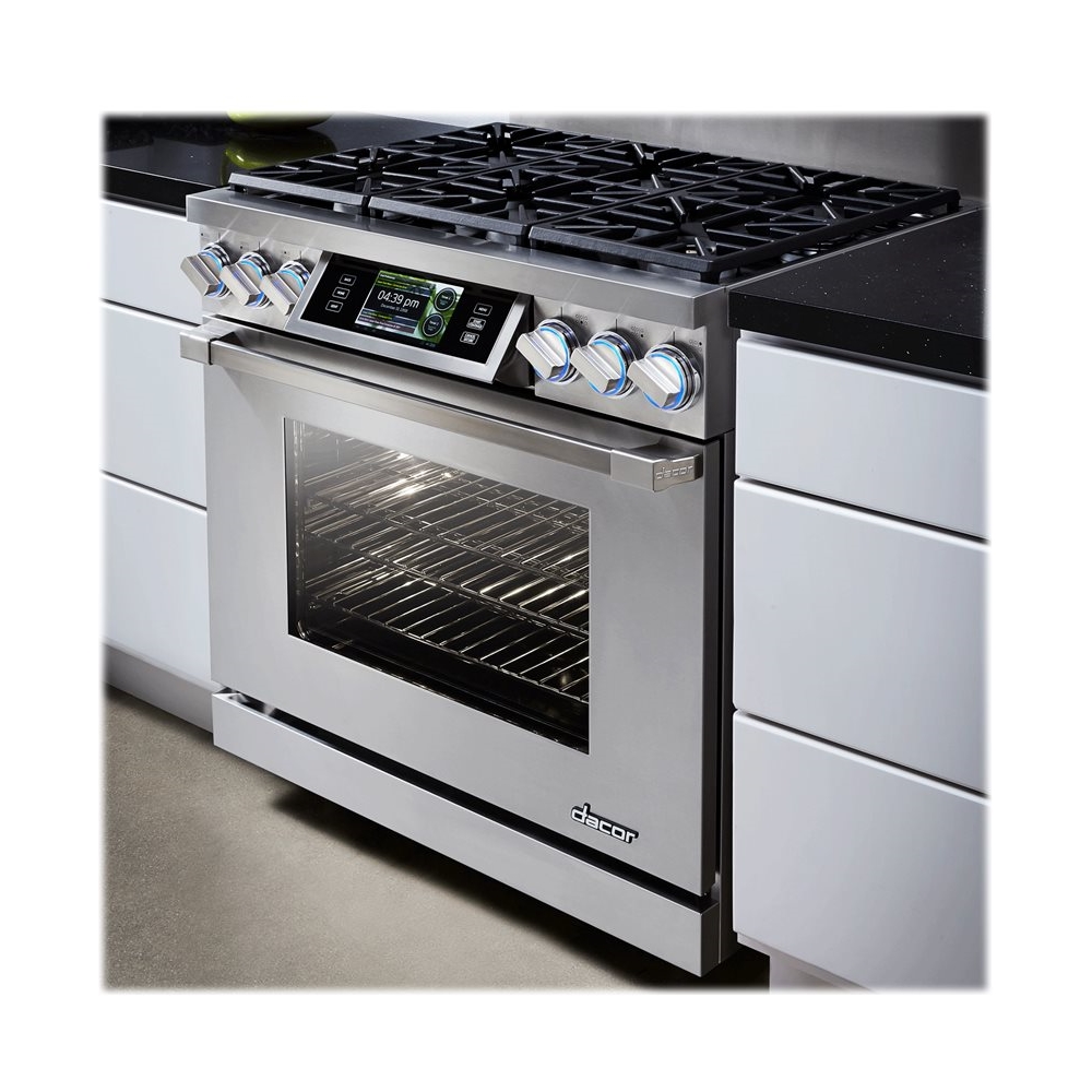 Dacor - 5.2 Cu. Ft. Self-Cleaning Freestanding Dual Fuel Convection Range - Stainless steel - Alt_View_Standard_12