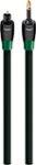 AudioQuest - OptiLink Cinnamon 16.4' 3.5mm Mini-to-Toslink Optical Cable - Black/Red