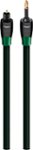 AudioQuest - OptiLink Cinnamon 26.2' 3.5mm Mini-to-Toslink Optical Cable - Black/Red