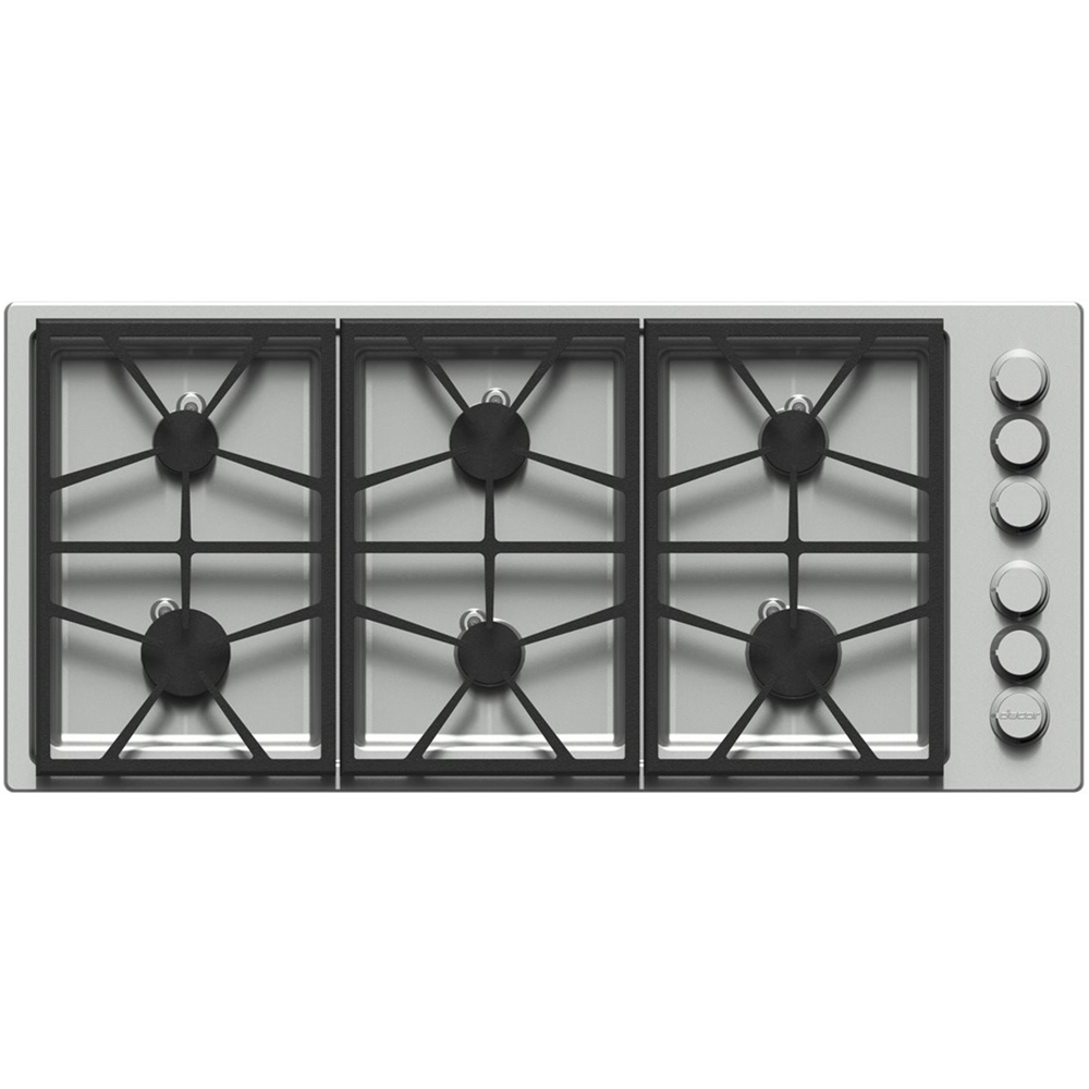 Dacor - Distinctive 46" Gas Cooktop - Stainless steel - Front_Standard