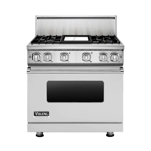 Viking - 5.1 Cu. Ft. Freestanding Gas Convection Range - Stainless steel - Front_Standard