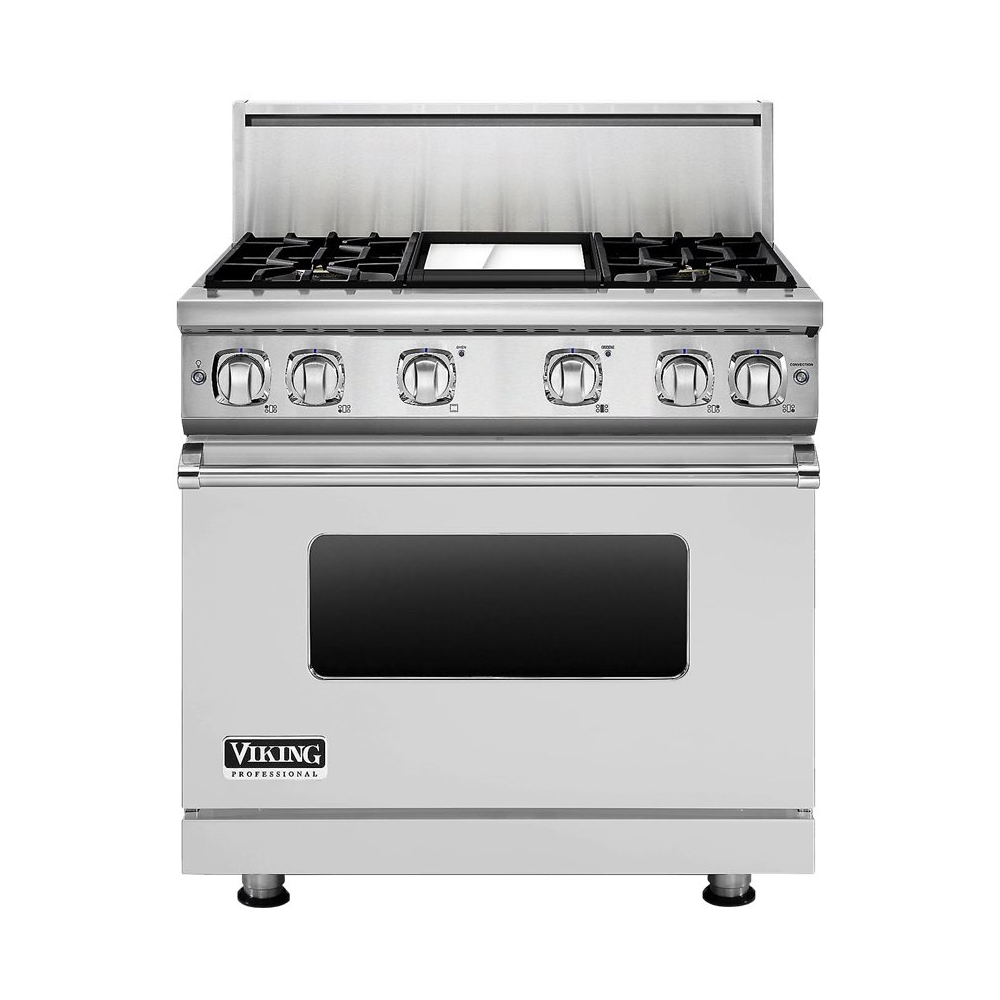 Viking - 5.1 Cu. Ft. Freestanding Gas Convection Range - Stainless steel - Front_Zoom