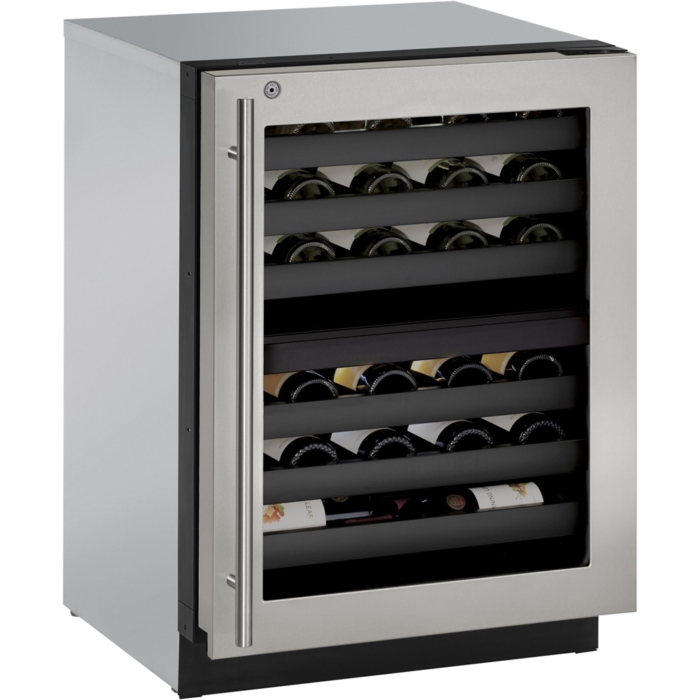 ULine Wine Captain 43Bottle BuiltIn Wine Cooler Stainless steel