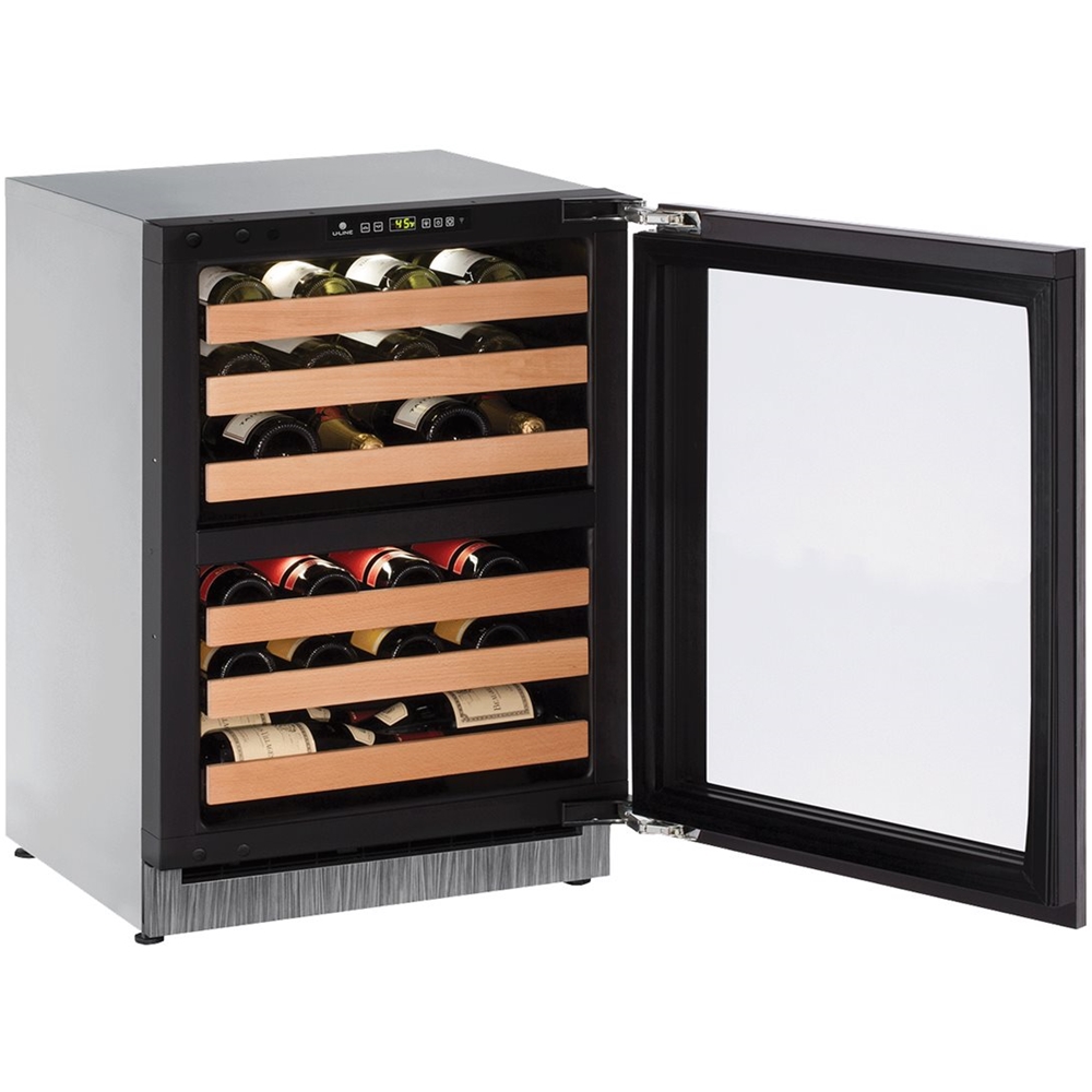 U-Line - Wine Captain 43-Bottle Wine Cooler - Silver - Alt_View_Standard_11