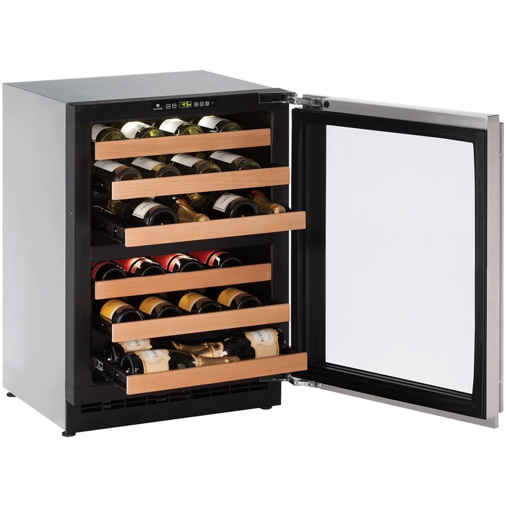 U-Line - Wine Captain 43-Bottle Wine Cooler - Silver - Alt_View_Standard_12
