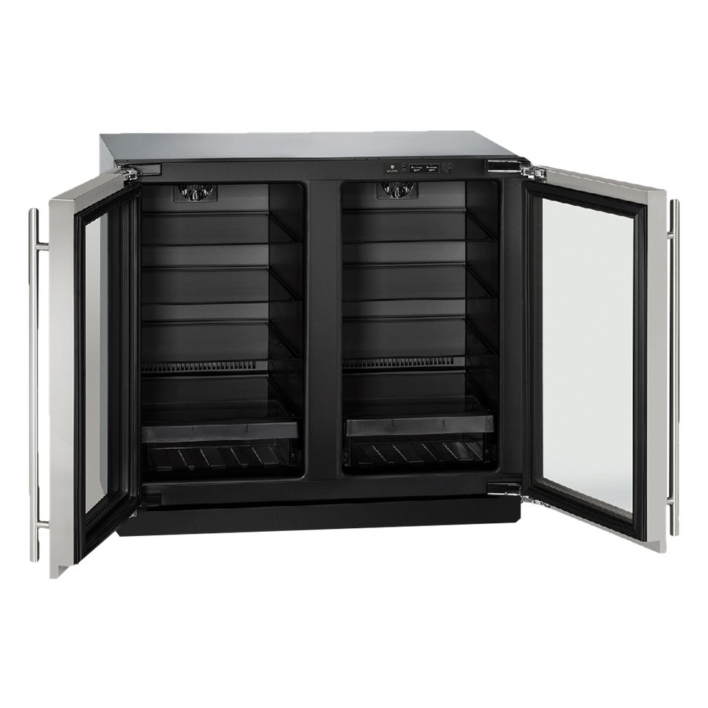 U-Line - Modular 3000 Series 6.9 Cu. Ft. Built-In Compact Refrigerator - Stainless steel - Alt_View_Standard_12
