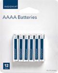 Insignia - AAAA Batteries (12-Pack) - White