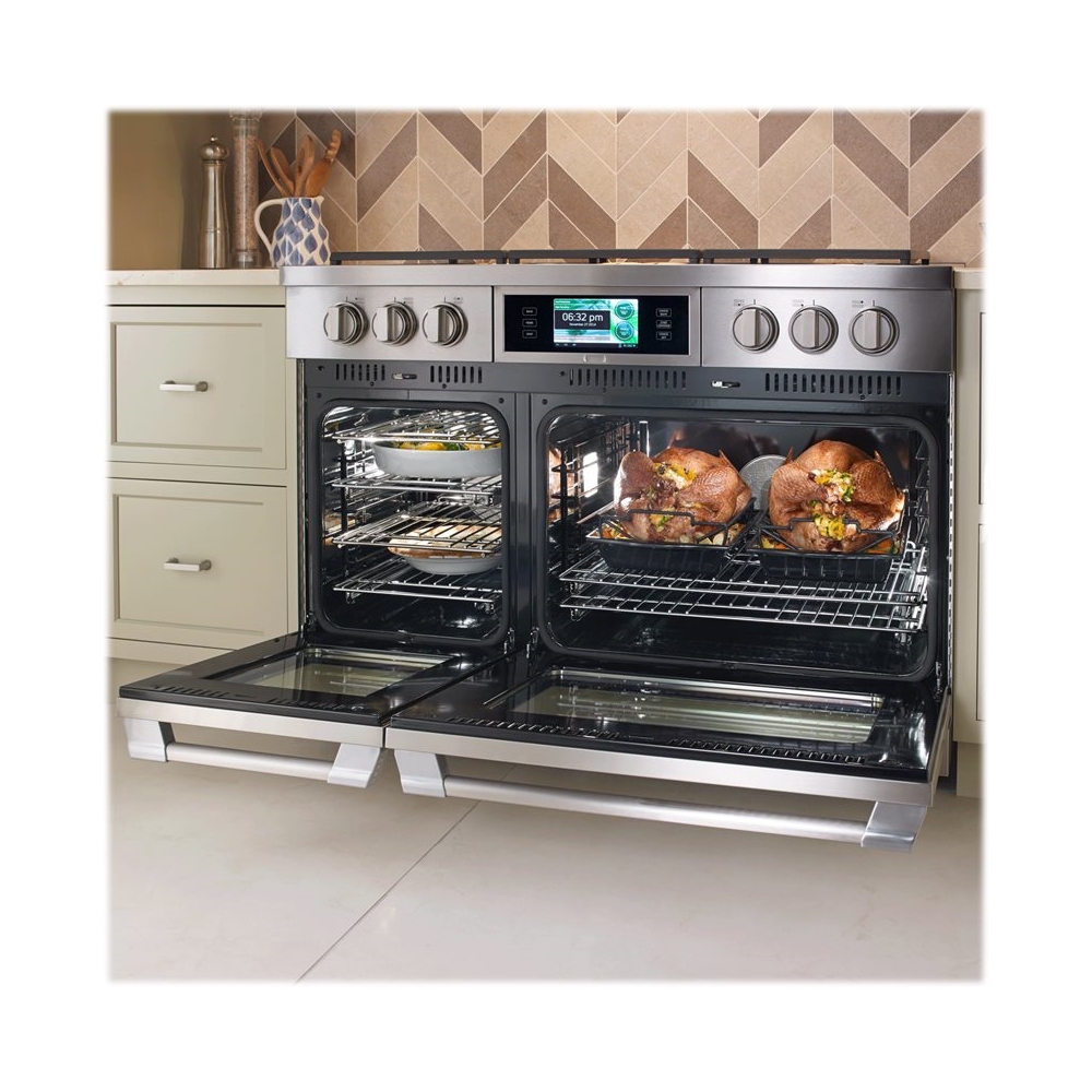 Dacor - Self-Cleaning Freestanding Double Oven Dual Fuel Convection Range - Stainless steel - Alt_View_Standard_12