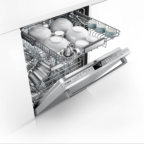 Bosch 800 Series 24" Bar Handle Dishwasher with Stainless Steel Tub