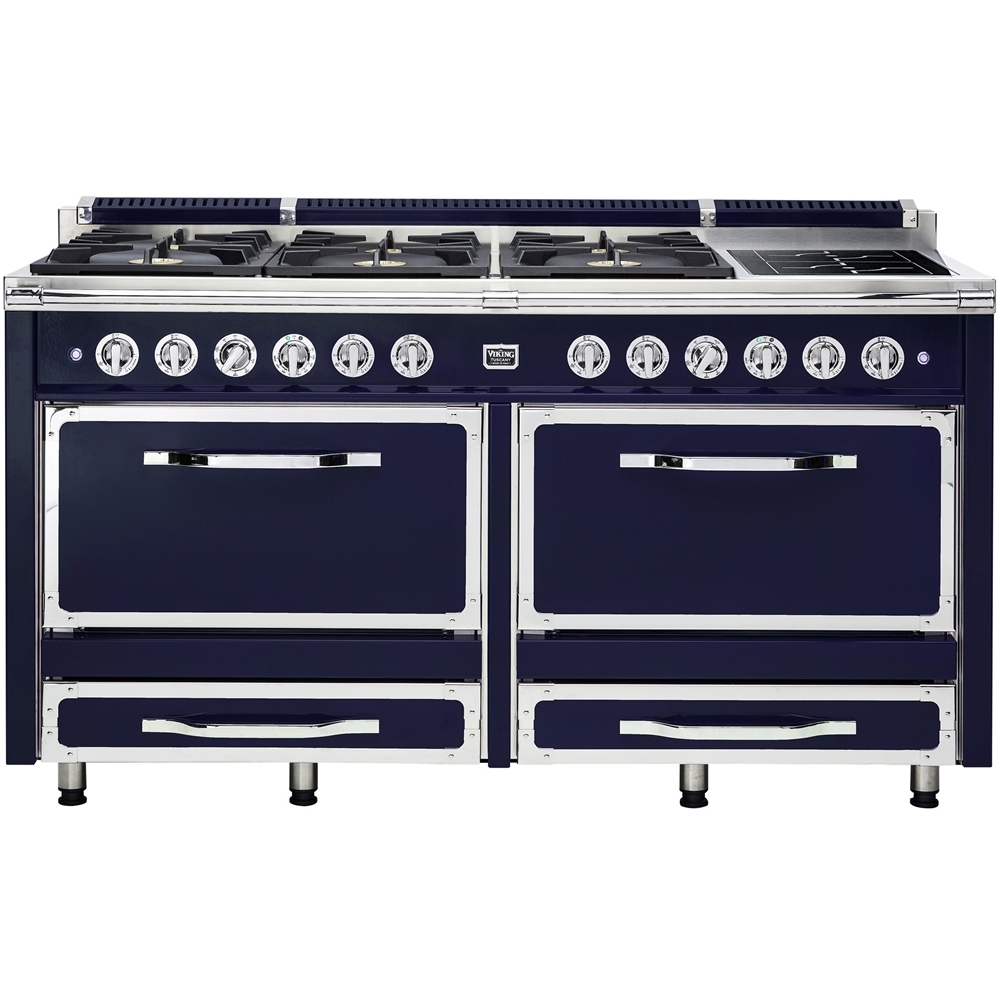 Viking Freestanding Double Oven Dual Fuel Convection Range Dark   5848631 Sd 