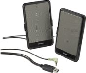 Insignia - USB-Powered Portable Speakers (Pair) - Black