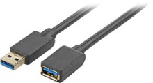 Dynex - 10' USB 3.0 Type-A-to-USB 3.0 Type-A Extension Cable - Gray