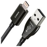 AudioQuest - Carbon 2.5' USB-to-Lightning Cable - Black/Gray