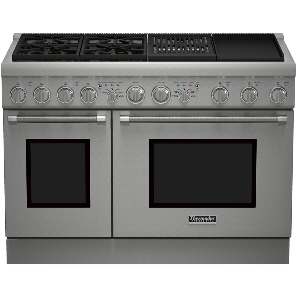 Thermador - Self-Cleaning Freestanding Double Oven Dual Fuel Convection ...