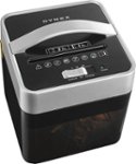 Dynex - Countertop 6-Sheet Crosscut Mail Shredder - Black/Silver