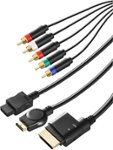 Insignia - 7' Universal Gaming Component Cable for Xbox 360, PlayStation 2, PlayStation 3 and Wii - Black