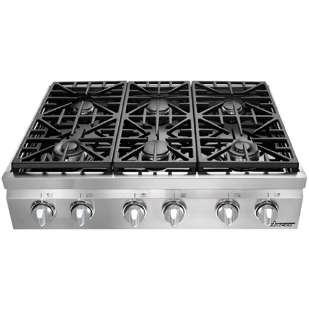 Dacor - Distinctive 36" Gas Cooktop - Stainless steel - Front_Standard