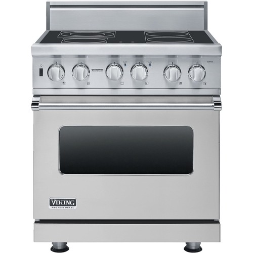 Viking Professional - 30"W. VESC Electric Range - Stainless Steel - Front_Standard