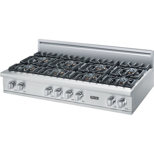 Viking - Professional 5 Series 48" Gas Cooktop - Stainless steel - Front_Standard