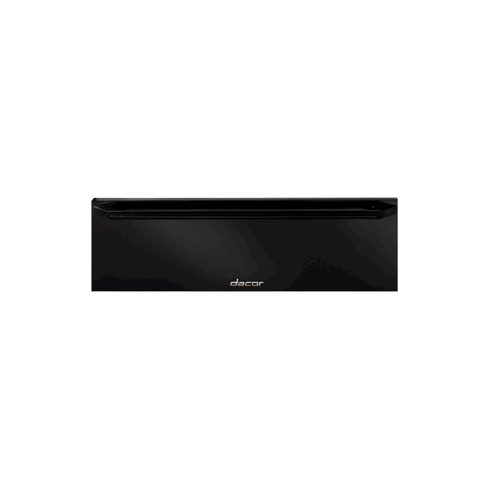 Dacor - Renaissance Epicure 27" Warming Drawer - Black Glass with Black Handle - Front_Zoom