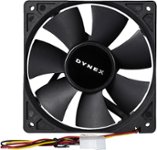 Dynex - 120mm Case Cooling Fan - Black